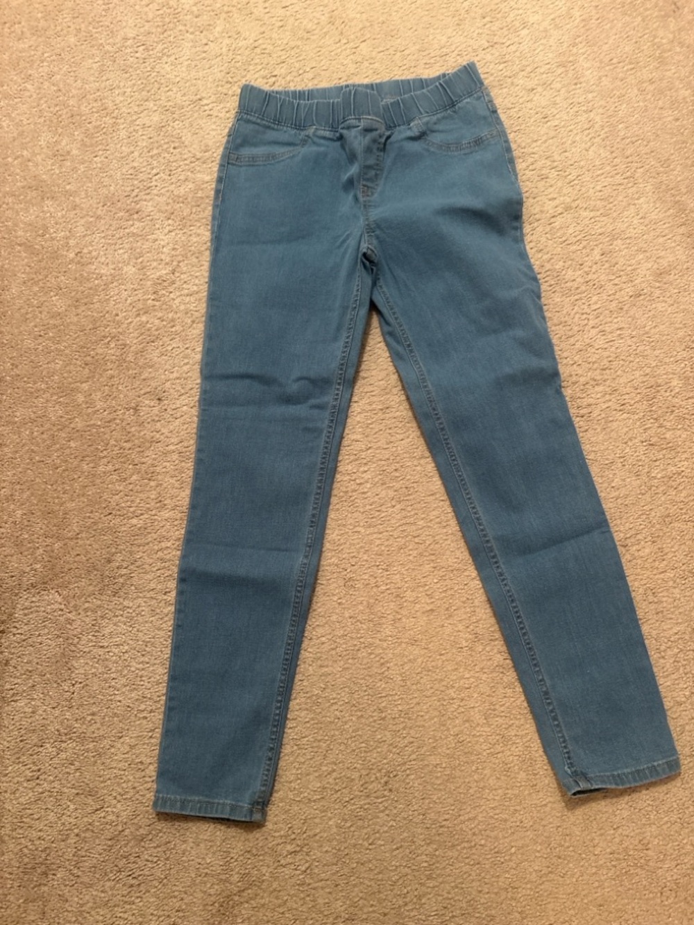 Cat & Jack Girls Skinny Jeans Pull On Light Wash Size 14
